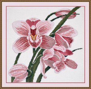 Набор для вышивания ОВЕН арт. 762 Зов Орхидеи 29х30 см