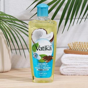 Масло для волос VATIKA Coconut Enriched - обогащённое Кокосом 200 мл Dabur