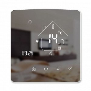 Терморегулятор для теплого пола X5H-GB-H-WiFi Black (черный/белая рамка)