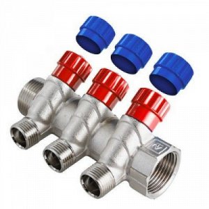 Коллектор с рег. вент. 3/4"х1/2" НР (3 выхода) Valtec VTc.560.N.0503