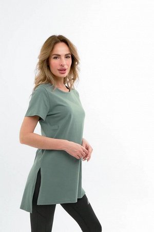 Удлиненная женская футболка с разрезами Happyfox