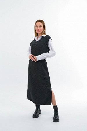 Женское вязаное платье оверсайз