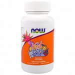 Now Foods, Детские Витамины с ягодным вкусом, 120 жевательных пастилок
