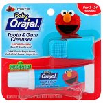Orajel, Elmo Tooth &amp;amp - amp -  Gum Cleanser, Fluoride-Free, Fruity Fun, For 3-24 Months, 0.7 oz (19.8 g)