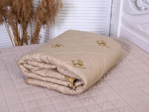 Одеяло "Овечья шерсть"  облегч. тик 140*205 лента, сумка (плотность 150г/м2)