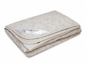 Одеяло облегч. лен, полиэфирное волокно 105*140 лента, сумка (плотность150г/м2)