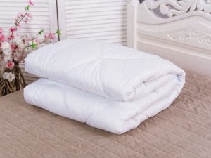 Одеяло "Файбер" зима микрофибра(бел) 105*140 лента, сумка (930г)