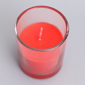 Свеча  ароматическая в стекле 5х6см, клубника