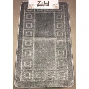 "ZALEL" Коврик для ванной 60х100см, цв.серый