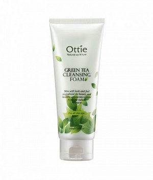 Ottie, Пенка для умывания с экстрактом зелёного чая Green Tea Cleansing Foam