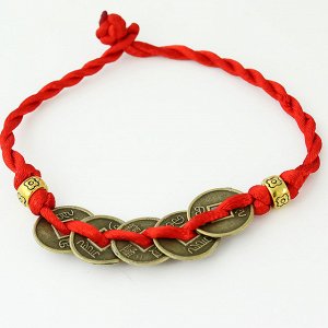Тибетский браслет "Красная нить желаний" B228700050