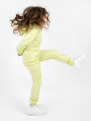 Костюм детский спортивный для девочки с капюшоном БЕЗ начеса однотонный цвет Хэппи Банан