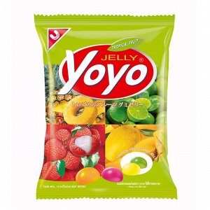 Конфеты YoYo желейные,  тропические фрукты 80 гр