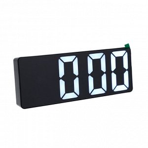 Часы электронные настольные 16x5.5 см (белый)