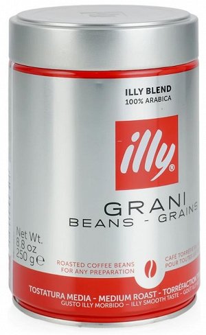 Кофе в зернах Illy Grani (Classico) средней обжарки, 250г