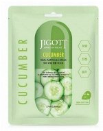 Ампульная тканевая маска с экстрактом огурца Jigott Cucumber Real Ampoule Mask