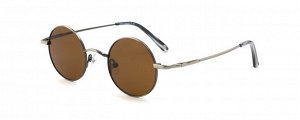 Джон Леннон Солнцезащитные очки, унисекс, JOHN LENNON WALRUS  antique silver, brown