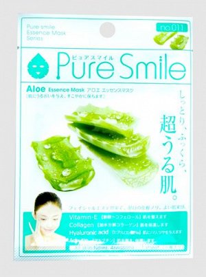"Pure Smile" "Essence mask" Увлажняющая маска для лица с экстрактом алоэ 23мл 1/600