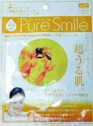 "Pure Smile" "Living Essences" Стимулирующая маска для лица с эссенцией пчелиного я