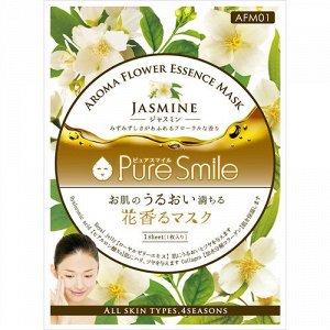 "Pure Smile" "Aroma Flower" Смягчающая маска для лица с маслом жасмина, коэнзимом Q