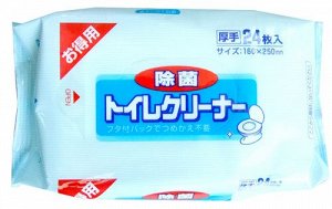 "Showa Siko" "Toilet cleaner" Влажные салфетки для очищения унитаза 24шт 160мм х 250мм 1