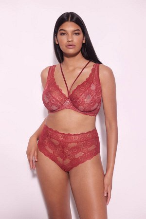Bohemian Vibe стринги с завышенной талией (терракотовый, 36)