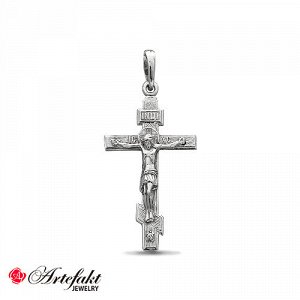 Серебряный крест  «Распятие Господне» 925 пробы - 247