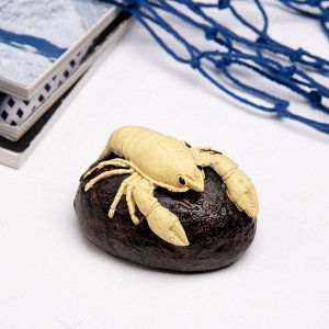 Фигурка полистоун «Рак на камне», 10x6x5 см
