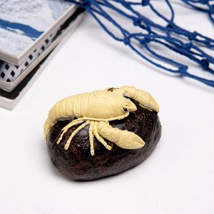 Фигурка полистоун «Рак на камне», 10x6x5 см