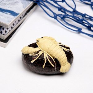 Фигурка полистоун «Рак на камне», 10x6x5 см