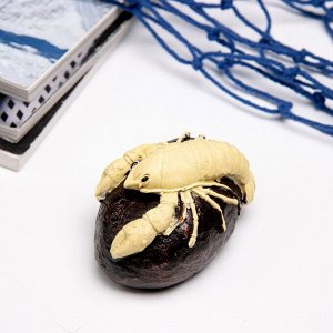 Фигурка полистоун «Рак на камне», 10x6x5 см