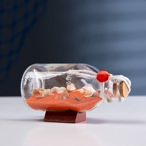 Фигурка «Сувенир в бутылке. Ракушки», 12x6x6 см, МИКС