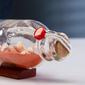 Фигурка «Сувенир в бутылке. Ракушки», 12x6x6 см, МИКС