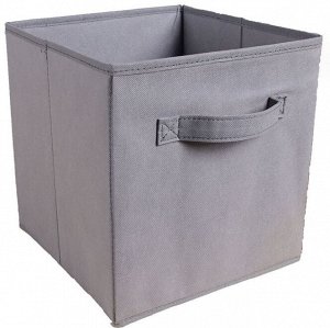 Ящик складной для хранения вещей серый 30*30*30см / коробка для хранения игрушек складная тканевая 30*30*30см / Квадратный складной контейнер для хранения вещей / Органайзер для хранения вещей