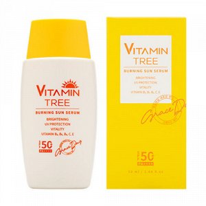 Солнцезащитная сыворотка с витаминами Grace Day Vitamin Tree Burning Sun Serum Spf 50+ Pa++++
