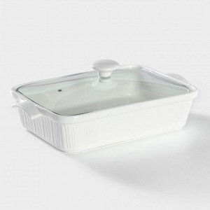 Мармит из жаропрочной керамики прямоугольный Magistro «Бланш», 2 л, 31x19x11 см