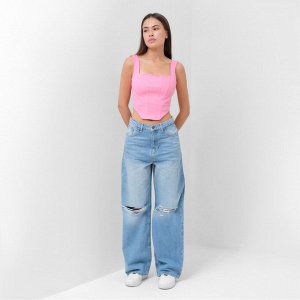 Корсет женский джинсовый MIST: Denim, светло-розовый