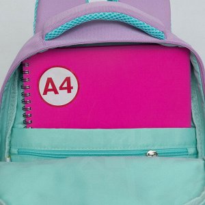 Рюкзак школьный с карманом для ноутбука 13", анатомической спинкой, для девочки