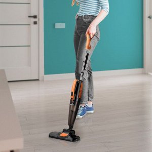 Вертикальный пылесос КТ-5180-2 черно-оранжевый