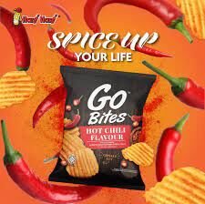 Картофельные чипсы Go Bites со вкусом острого перца Чили HARI HARI