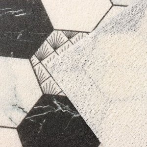 Коврик придверный грязезащитный Доляна «Мрамор», 60x90 см, цвет серый