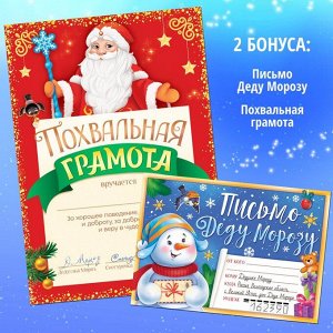 Подарок на Новый год для детей «Большой новогодний подарочный набор», 12 книг, грамота, письмо Деду Морозу