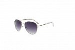 Солнцезащитные очки женские Тропикал / TROPICAL CRUX silver-grey pearl smoke gradient