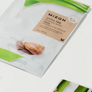 Тканевая маска для лица с экстрактом улиточного муцина Mizon Joyful Time Essence Mask Snail, 23гр