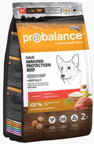 ProBalance Immuno Adult Beef сухой корм для собак Говядина 2кг