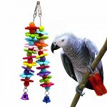 Подвес для попугая Цветы, пластик, 22 см