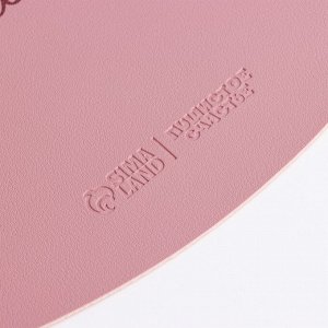 Коврик под миску форменный «Кость», 39,5 х 25 см, розовый