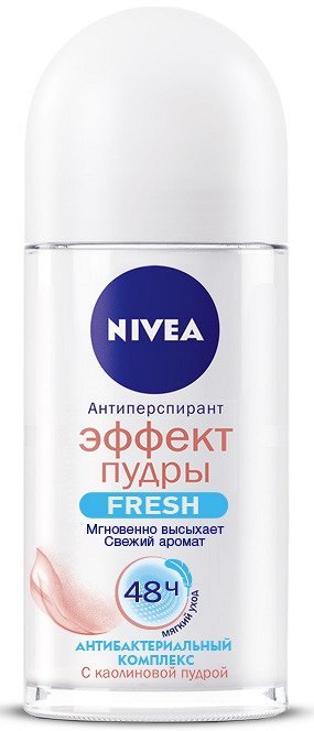 NV Дез-т шарик Эффект пудры Fresh, жен, 50мл. //