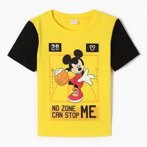 Футболка детская Mickey Микки Маус, рост, жёлтый