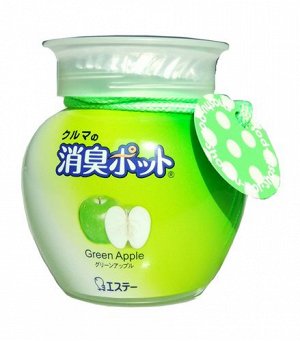"ST" "Shoushuu Pot" Ароматизатор автомобильный, аромат зеленого яблока 150 г. 1/40